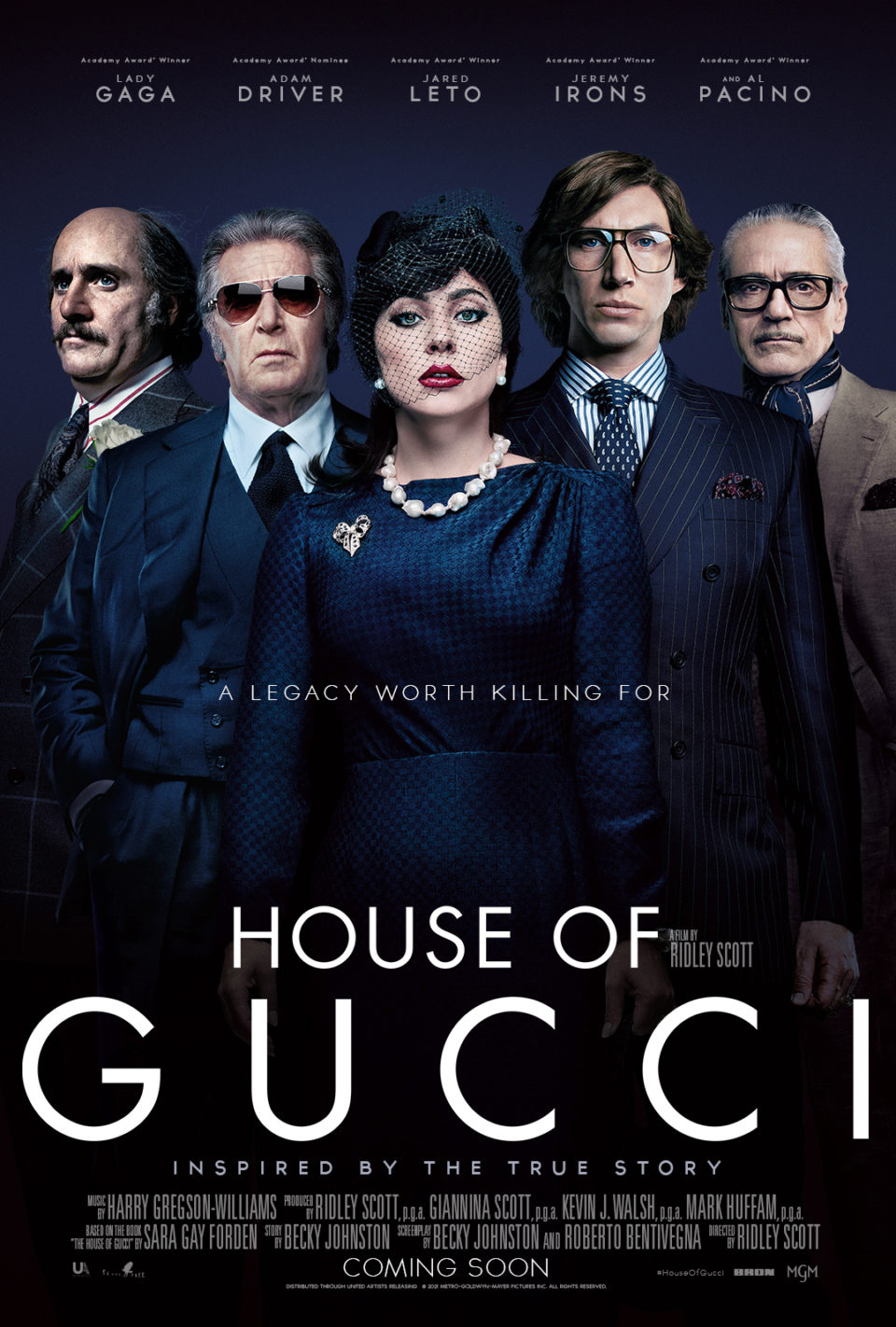 House of Gucci staring Lady Gaga and Adam Driver